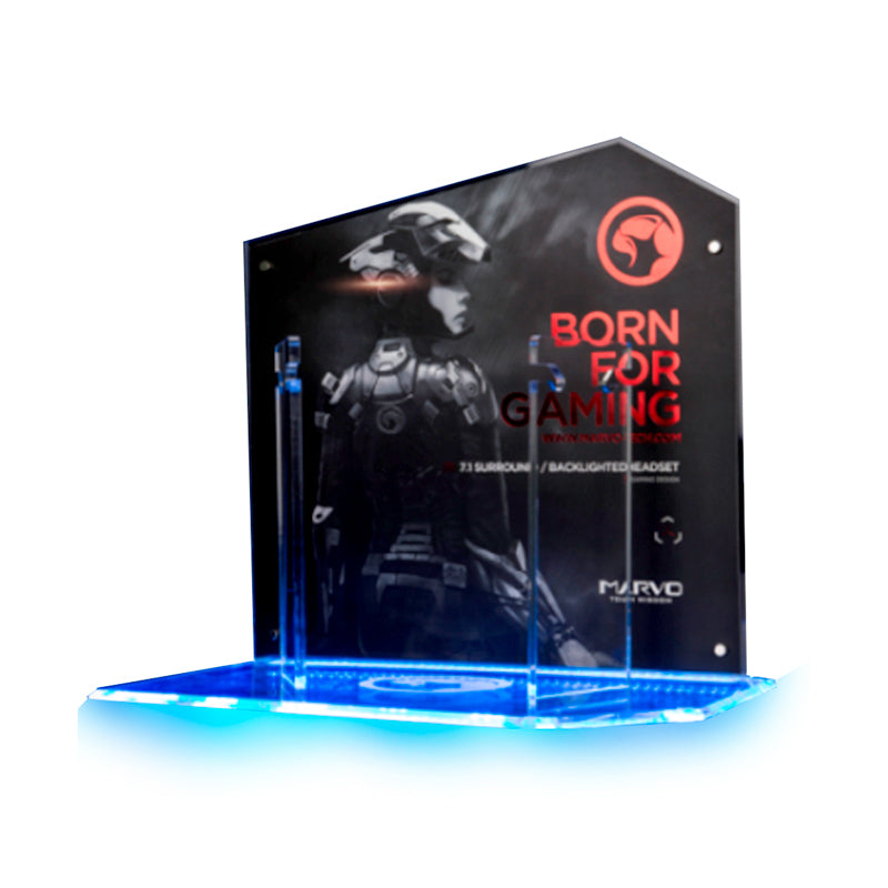 Exhibidor MARVO SCORPION HZ01 para Auriculares con Iluminación LED