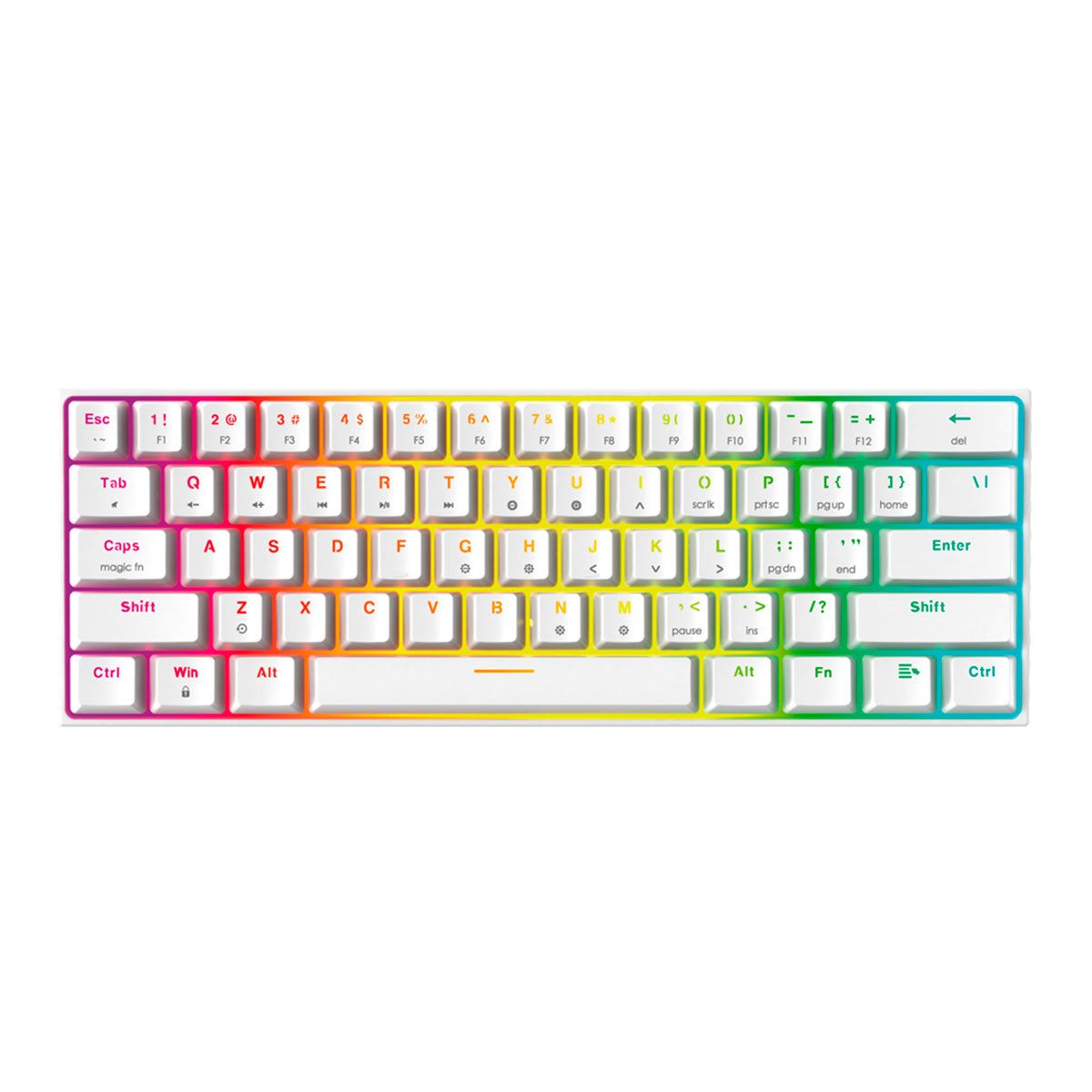 Teclado Mecánico MK857 FANTECH Blanco