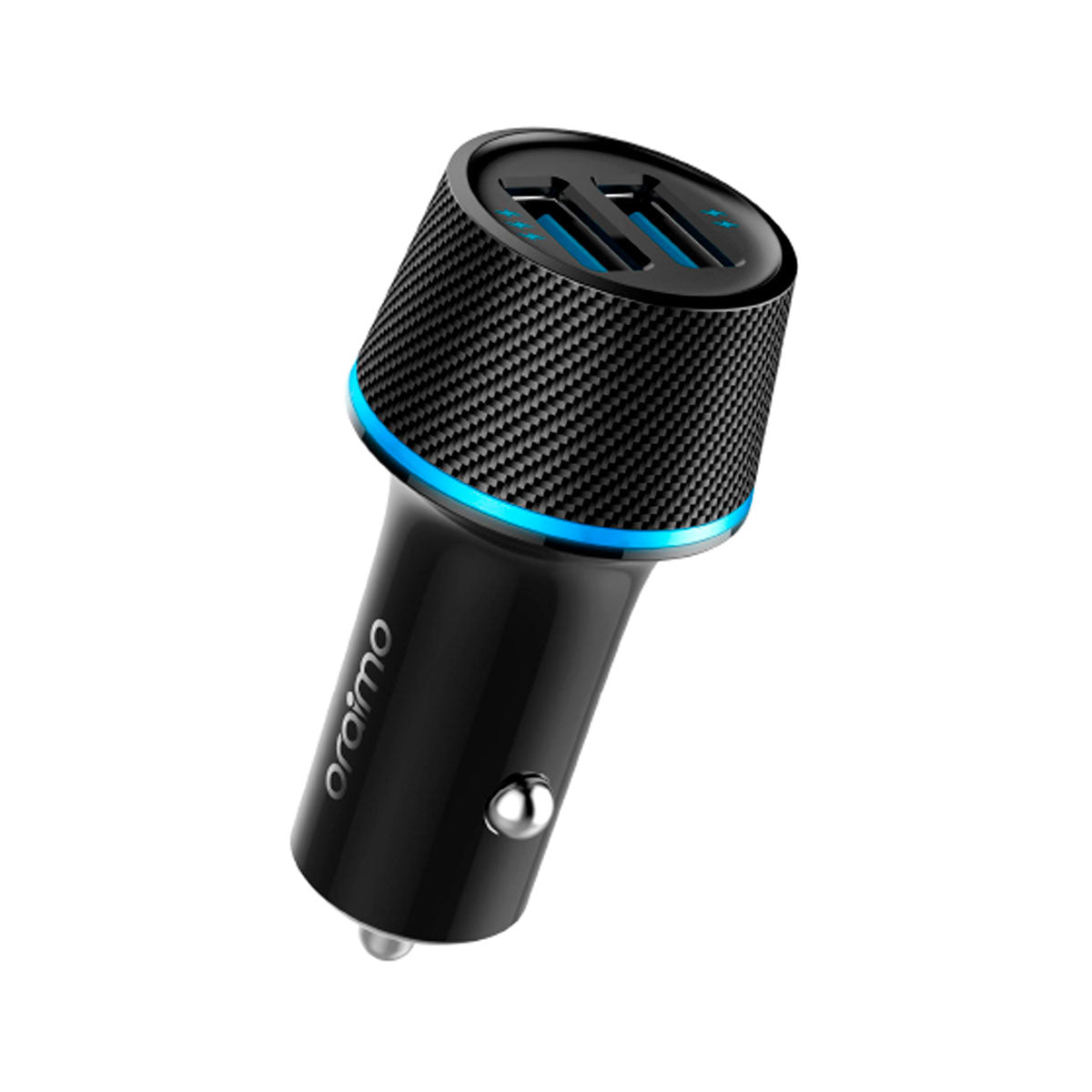 Cargador De Auto ORAIMO 2 USB 5A Anillo LED