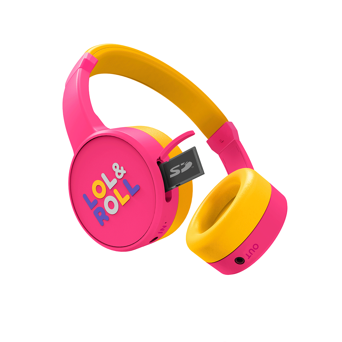 Auriculares ENERGY SISTEM Headphones LOL Y ROLL POP KIDS Bluetooth Rosa