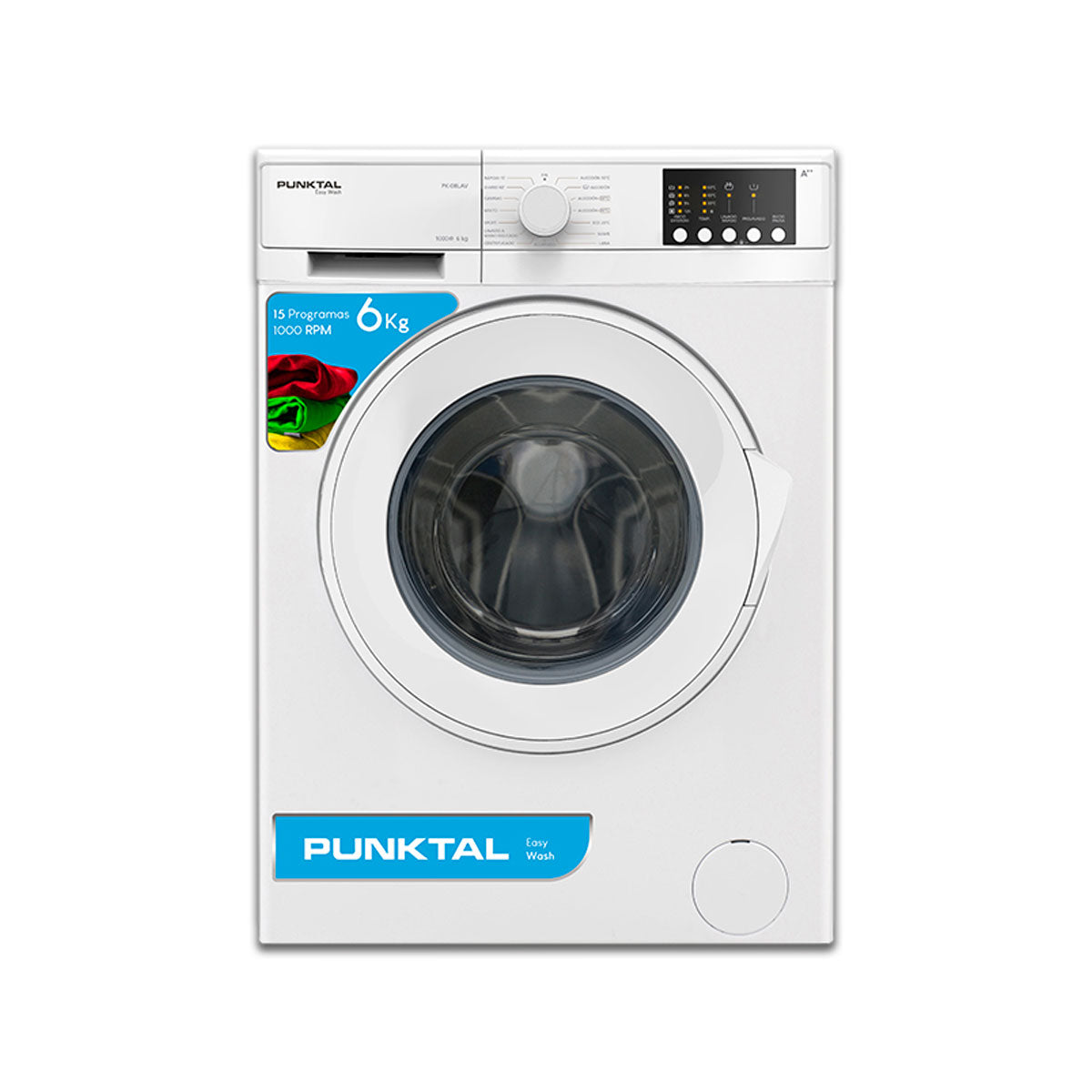 Lavarropas Carga Frontal PUNKTAL PK-07LAV 6Kg 1000RPM