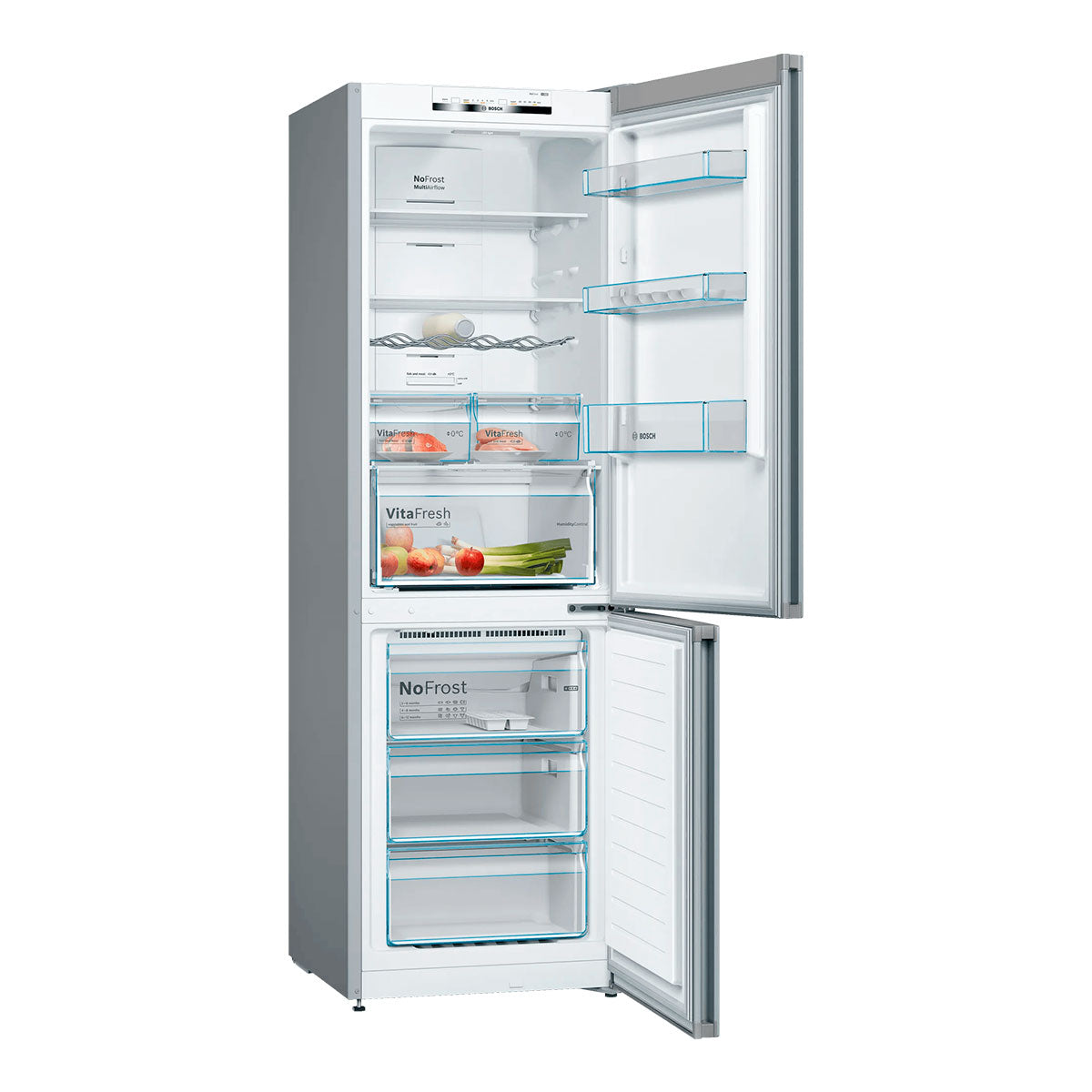 Refrigerador Freezer Inferior BOSCH KGN36VIEA Inox