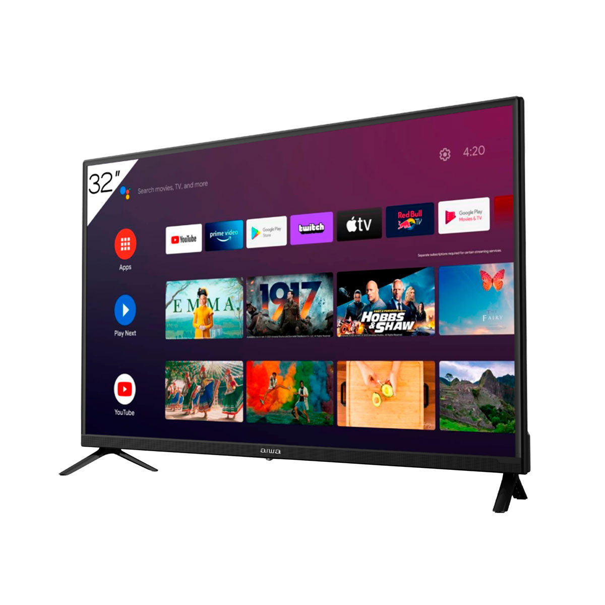 Smart Tv AIWA 32B4SM 32 LED 720p 60hz ISDBT Android TV