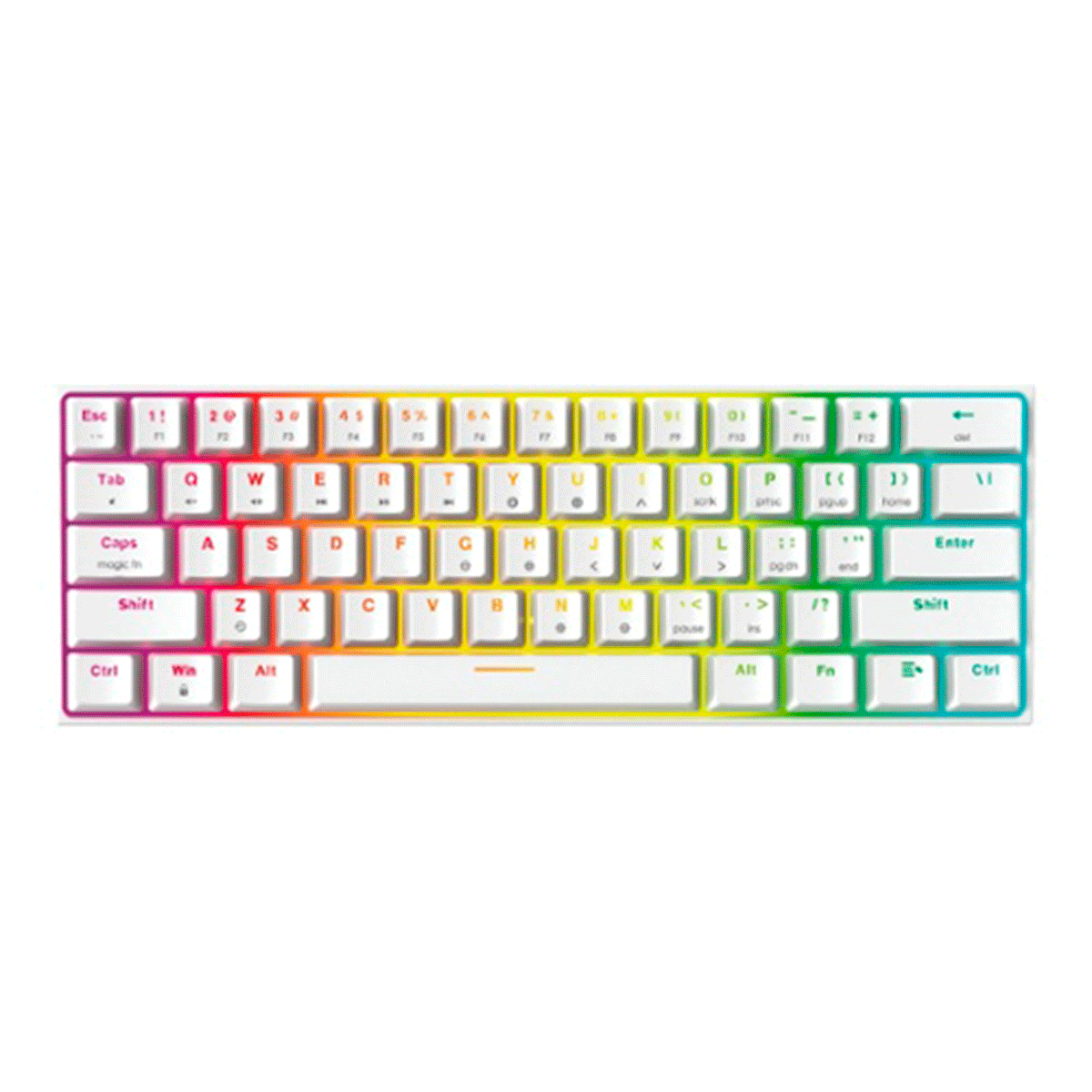 Teclado Mecánico FANTECH MK-857 60% Blanco