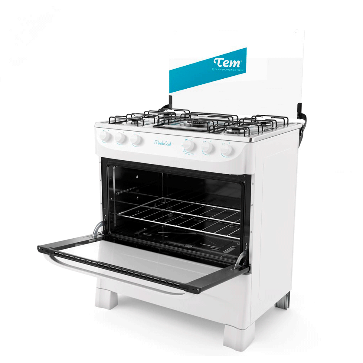Cocina TEM Mastercook 5 Hornallas Blanco