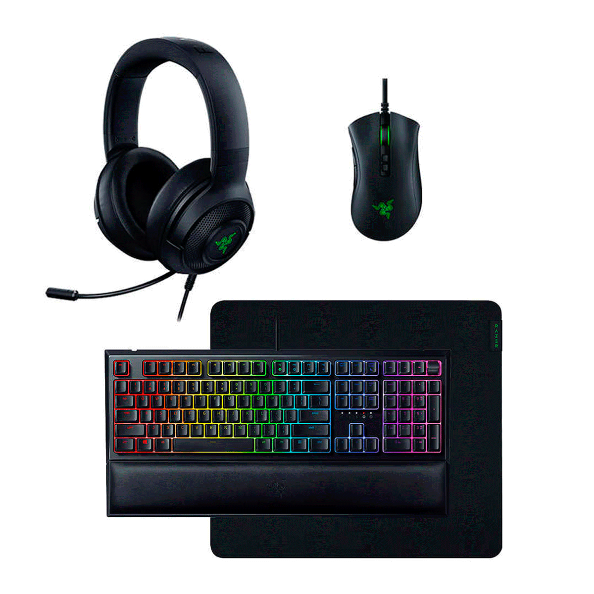 Kit Gamer Razer RZ85 Teclado + Mouse + Pad + Auriculares