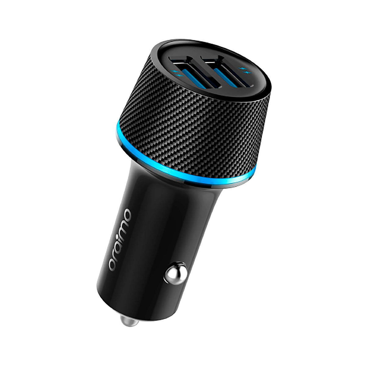 Cargador De Auto ORAIMO 2 USB 2,1 A Anillo LED