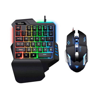 Combo Combinado 7KEYS Teclado y Mouse RGB