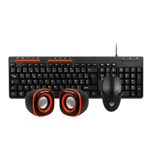 KIT 3 en 1 Teclado, Mouse y parlantes MEETION MT-C105