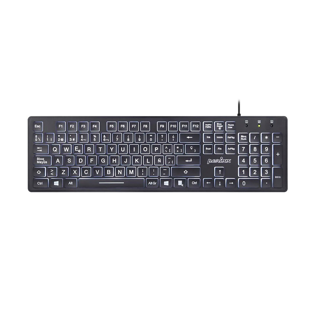 Teclado USB PERIXX 317 Retroiluminado