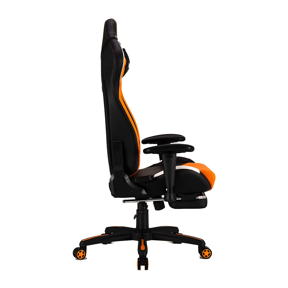 Silla Gaming METTION MT-CHR22 Cuero Capoyapies Black Orange