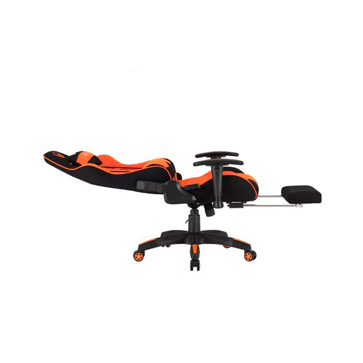 Silla Gaming MEETION C/Apoyapies Masajeador Lumbar Orange MT-CHR25