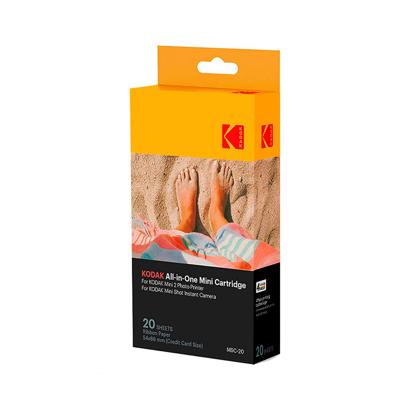 Cartuchos KODAK para cámara Instantánea Mini Shot/Printomatic – Amarillo/Gris