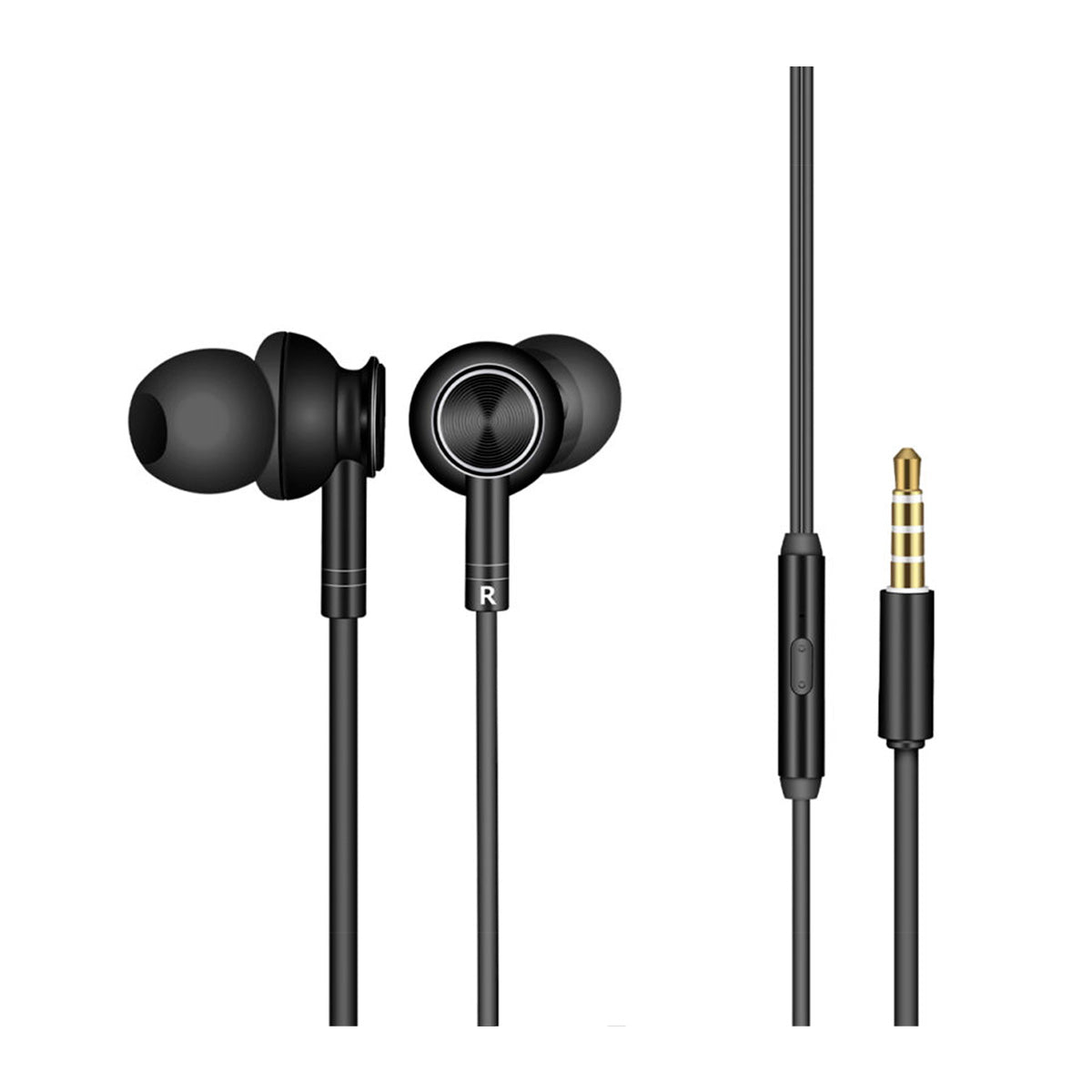 Auricular 3,5mm AIWA AWF1 Ergonómicos Negro