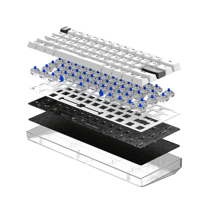 Teclado FANTECH MK857 60% FROST SWITCH blanco