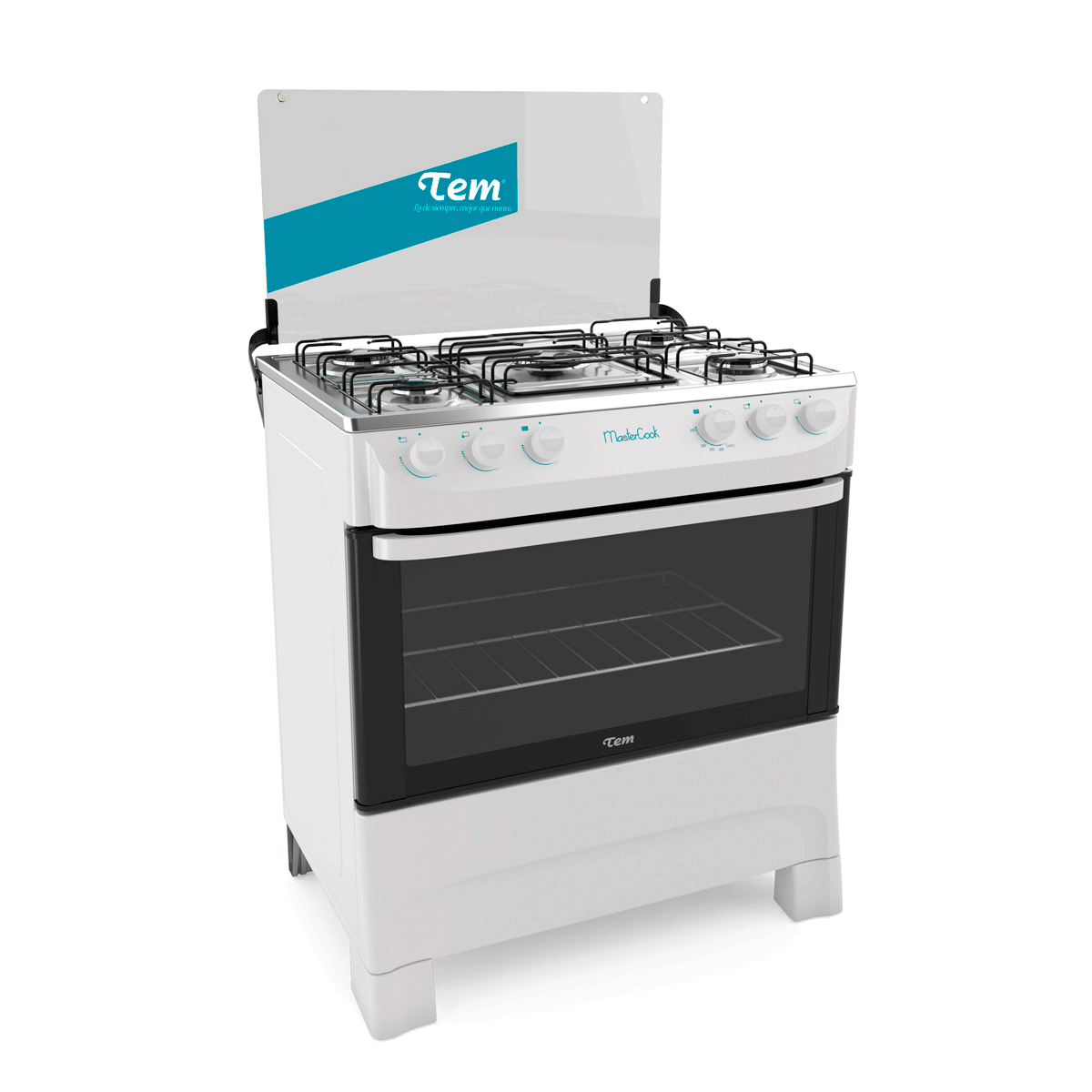 Cocina TEM Mastercook 5 Hornallas Blanco