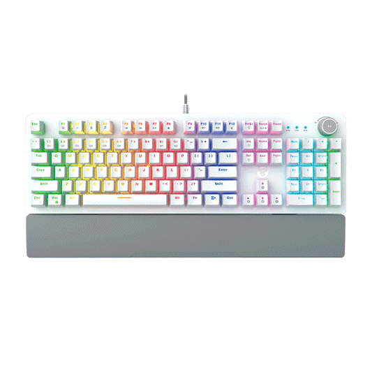 Teclado Mecánico FANTECH MK-853 RED O BLUE SAKURA Blanco
