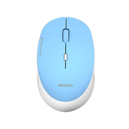 Mouse Inalámbrico MEETION R570 Celeste
