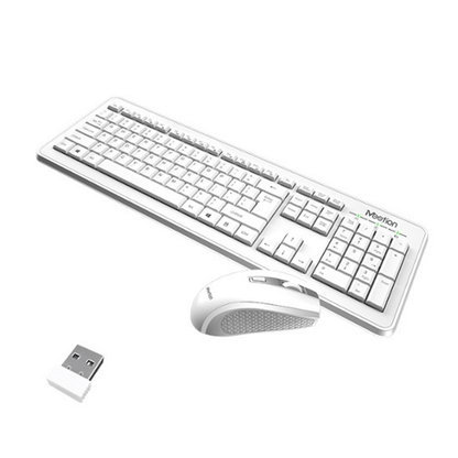 Teclado Y Mouse Inalámbrico MT-C4120 MEETION Blanco