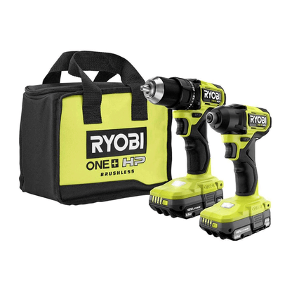 Kit Taladro y Destornillador Inalámbrico 18V Motor sin Escobillas
