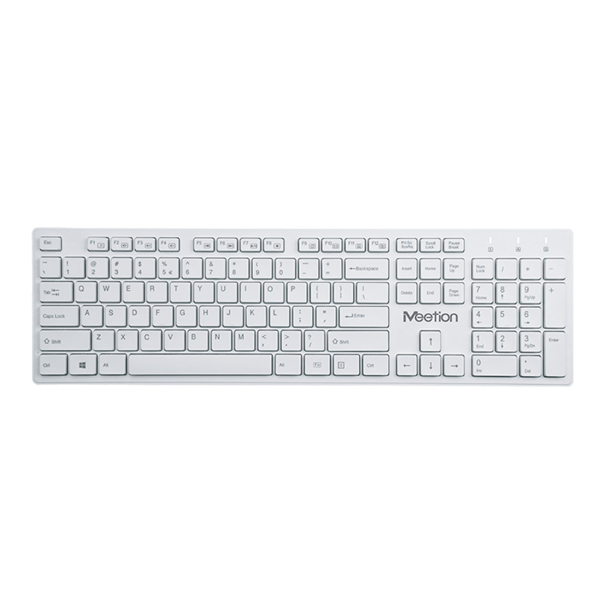 Teclado Inalámbrico MEETION WK841 White