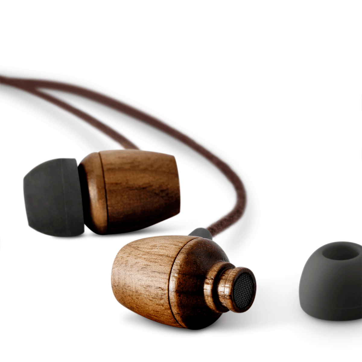 Auriculares ENERGY SISTEM Earphones ECO WALNUT WOODC/MIC USB-C