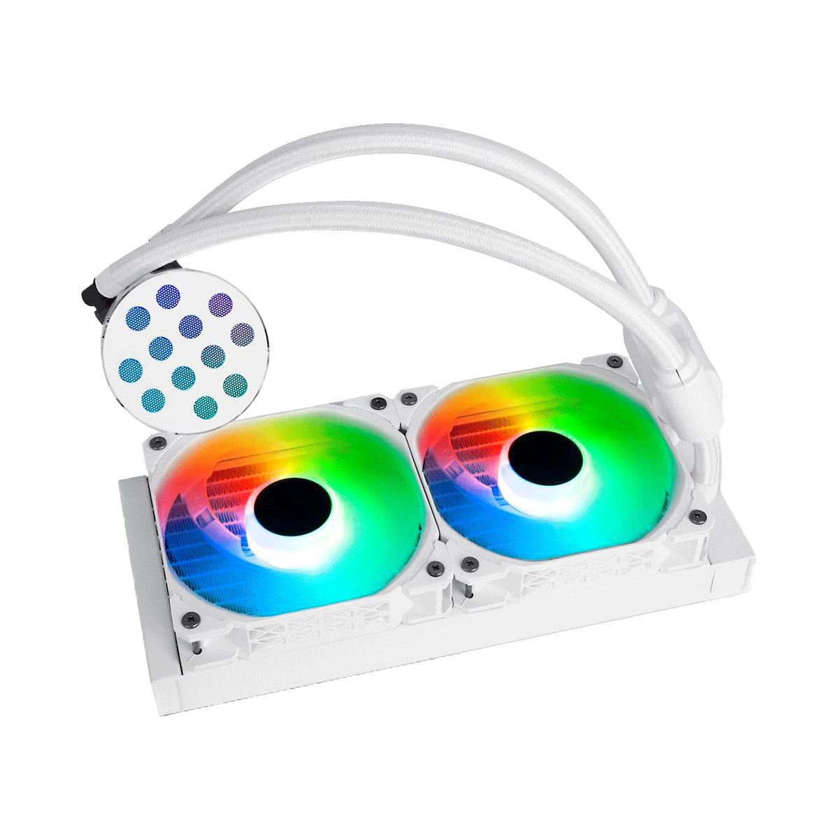 Disipador CPU CY240MM Líquida RGB SAMA Blanco