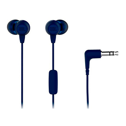 Auriculares Cableados 3,5mm JBL C50HI 8,6mm Azul