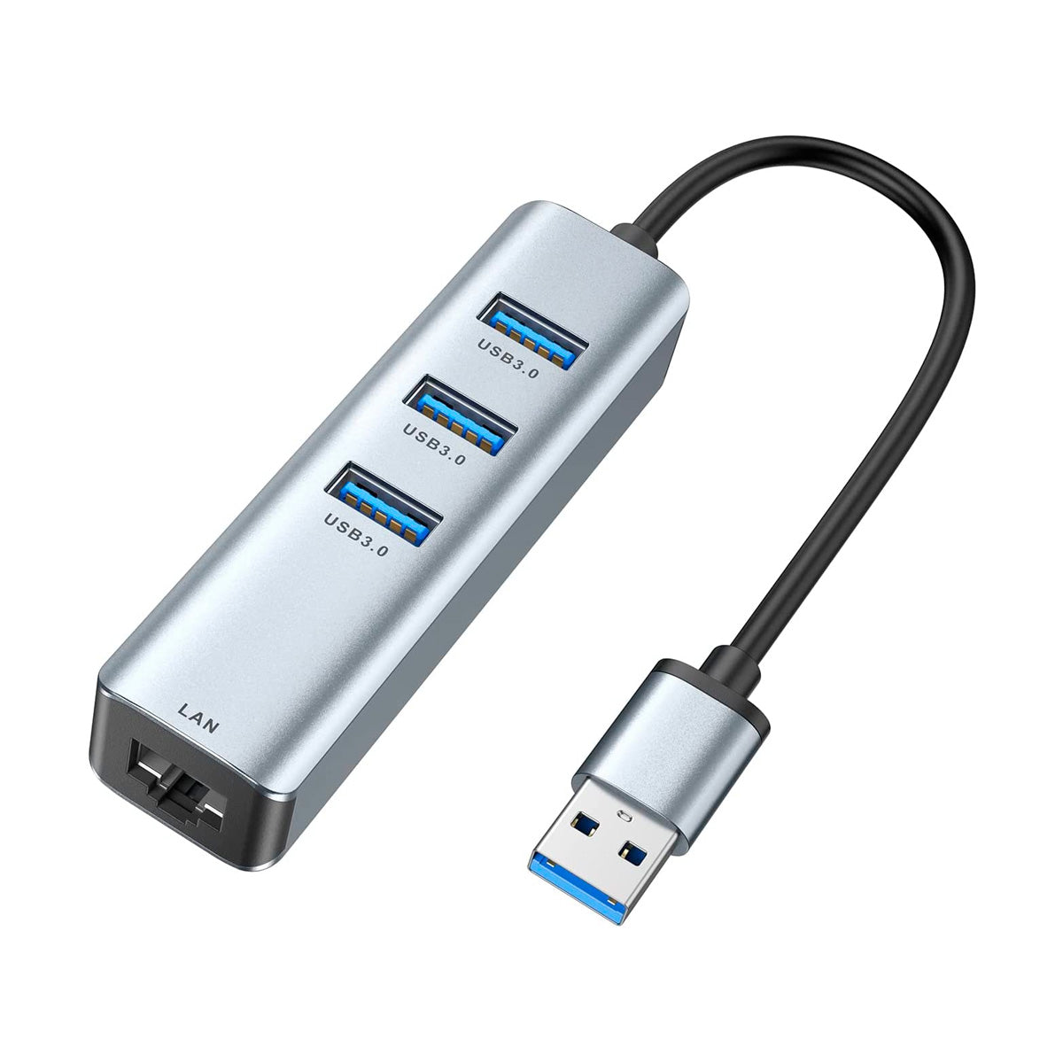 Hub ABLEWE 4 En 1 USB 3.0 Con Adaptador RJ45