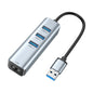 Hub ABLEWE 4 En 1 USB 3.0 Con Adaptador RJ45