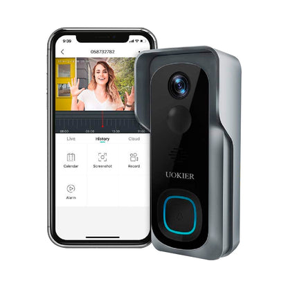 Timbre UOKIER 32GB Con Video 1080p y Visión Nocturna