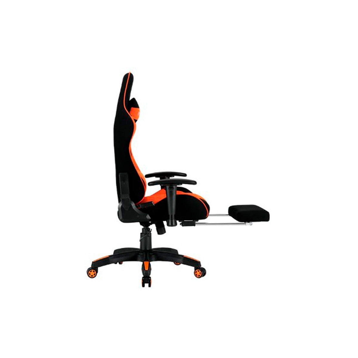 Silla Gaming MEETION C/Apoyapies Masajeador Lumbar Orange MT-CHR25