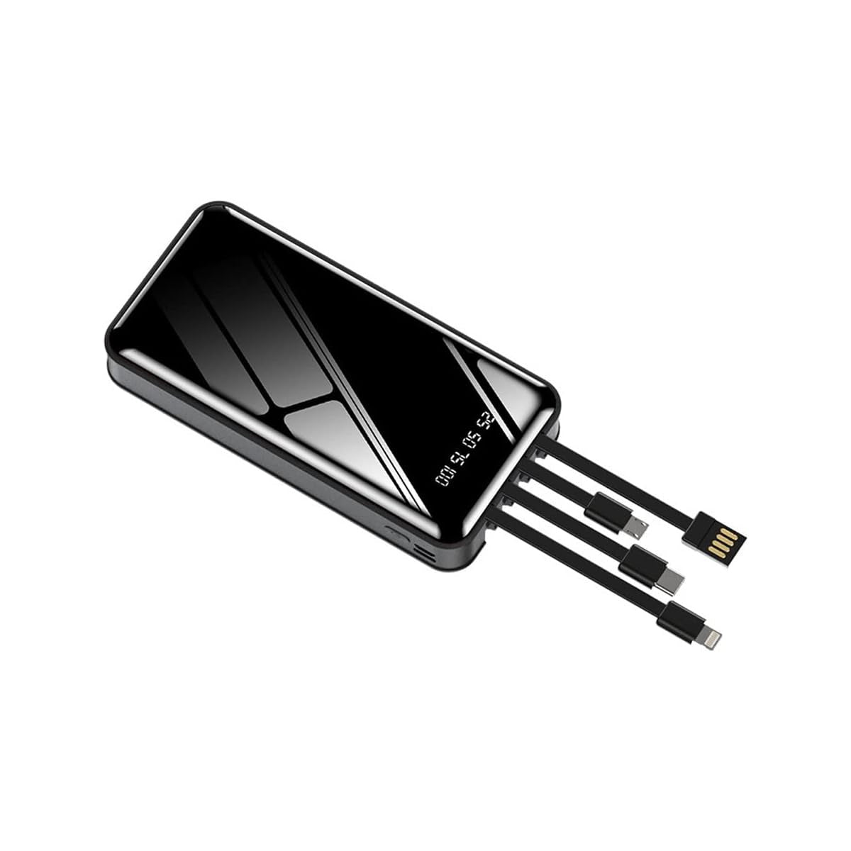 Power Bank 20000MAH 4 Cables Con Linterna