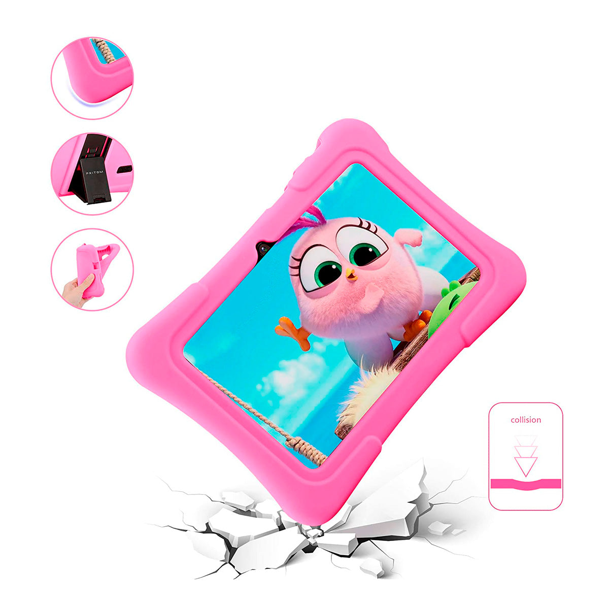 Tablet PRITOM K7 Kids 7″ 1GB 16GB Android 10 Bluetooth Rosa