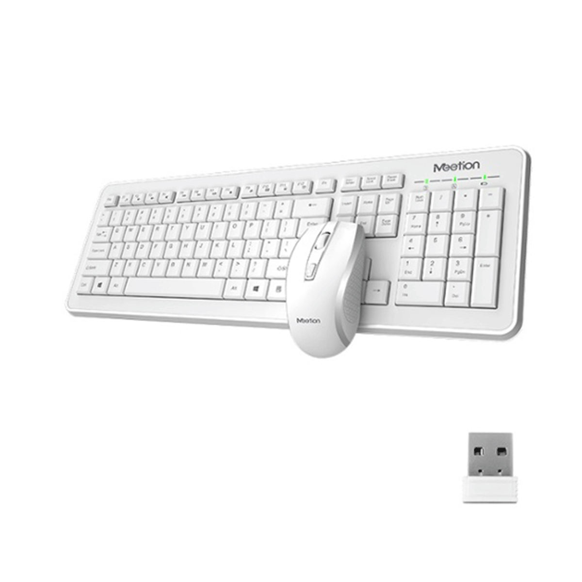 Teclado Y Mouse Inalámbrico MT-C4120 MEETION Blanco