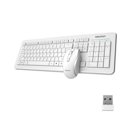 Teclado Y Mouse Inalámbrico MT-C4120 MEETION Blanco