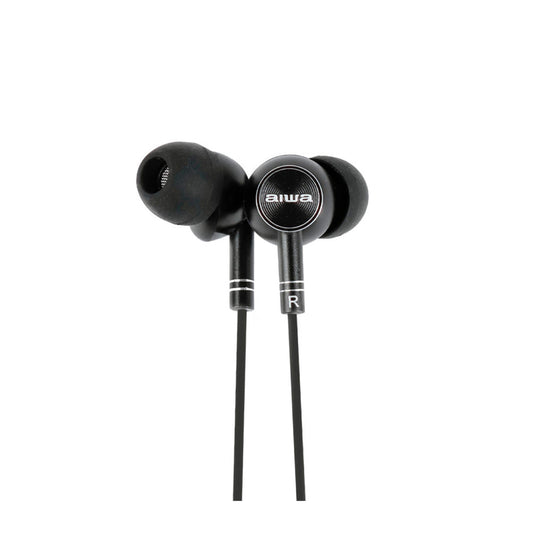 Auricular 3,5mm AIWA AWF1 Ergonómicos Negro