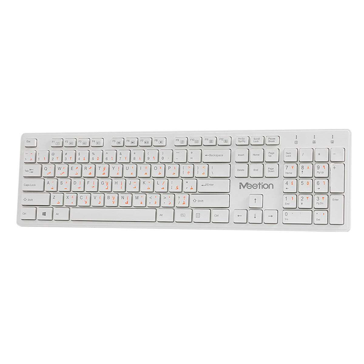 Teclado Inalámbrico MEETION WK841 White