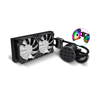 Disipador CPU CY240MM Líquida RGB SAMA Negro
