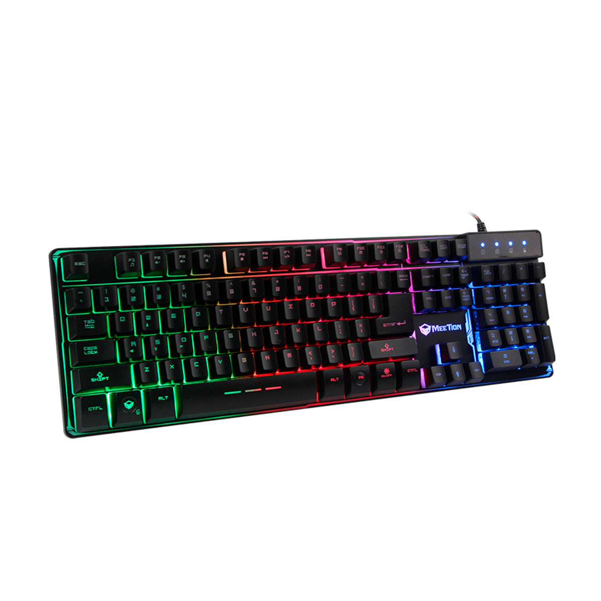 Teclado MEETION Gaming MT-K9300 USB Retroiluminado Arco Iris
