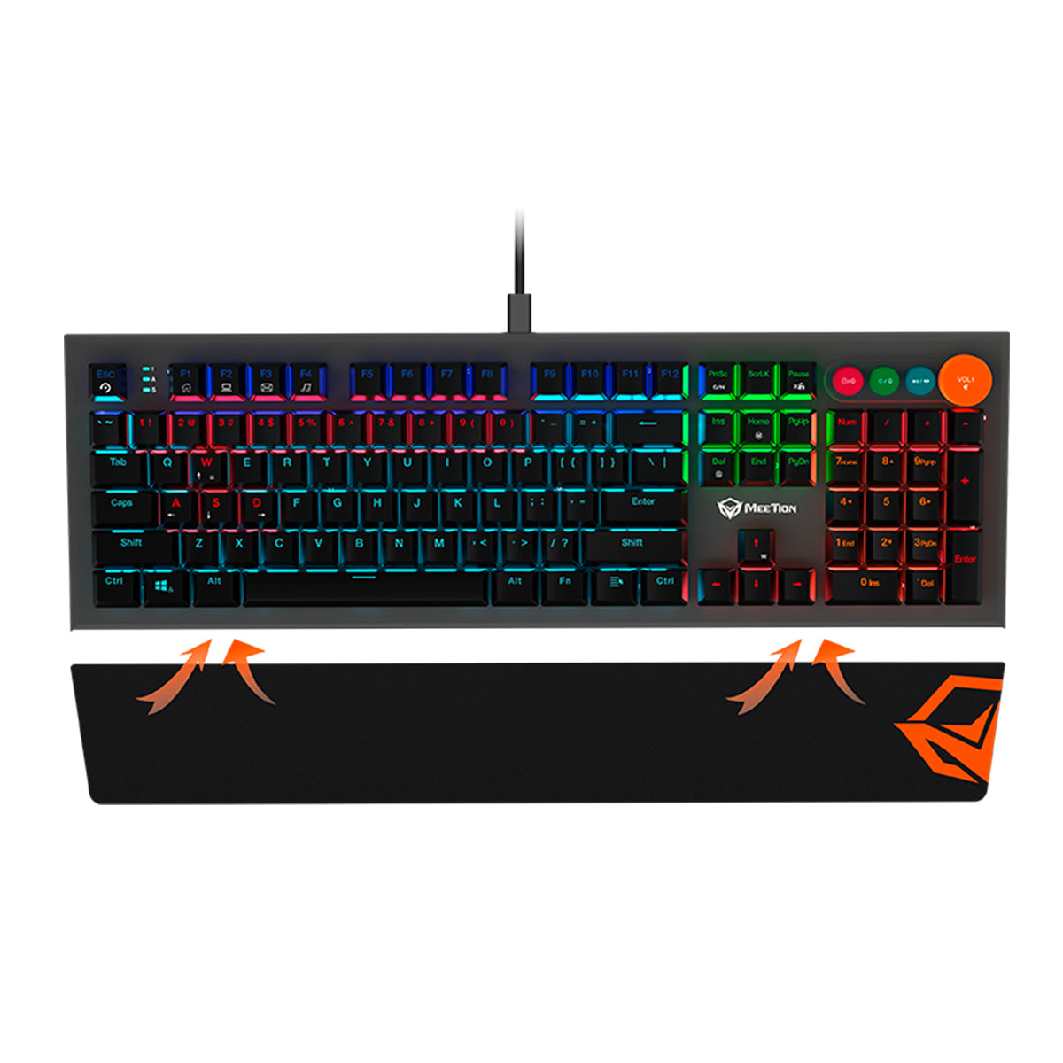 Teclado Mecánico MEETION MT-MK500 Negro