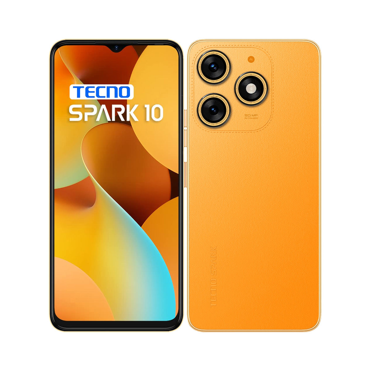 Celular TECNO Spark 10 6,6″ 4G 8GB 128GB Dual Cam 50mp Naranja