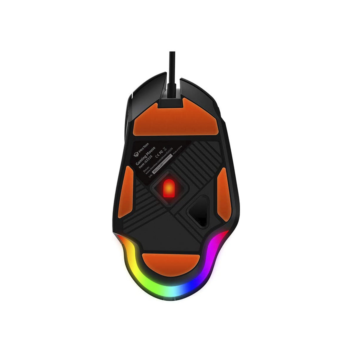 Mouse Gaming MEETION MT-G3325 Negro