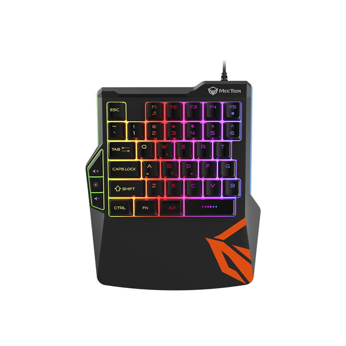 Teclado ONE HAND MEETION KB015 Negro