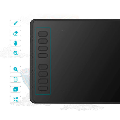 Tableta Gráfica HUION H950P Respuesta Inclinable y Lápiz Capacitivo Sin Batería
