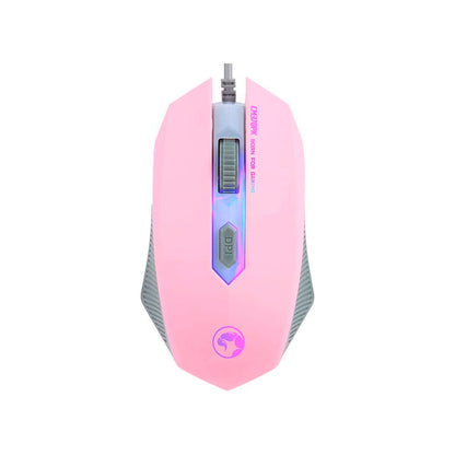 Combo Gaming MARVO CM370 4 en 1 Ambidiestro Rosa