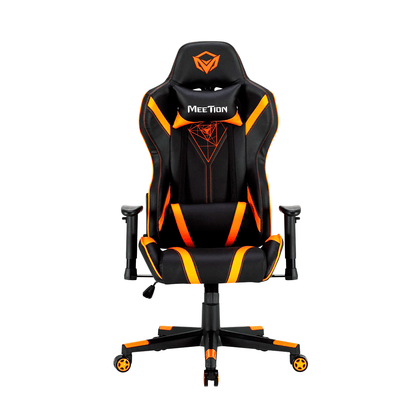 Silla Gamer MEETION CHR15 Reclinable Black+Orange