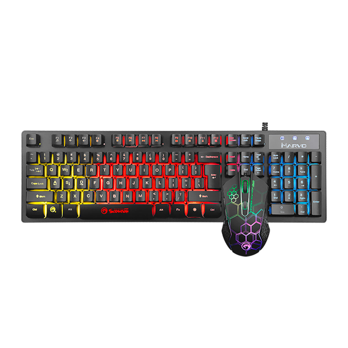 Combo MARVO Scorpion Gaming Mouse + Teclado KM409