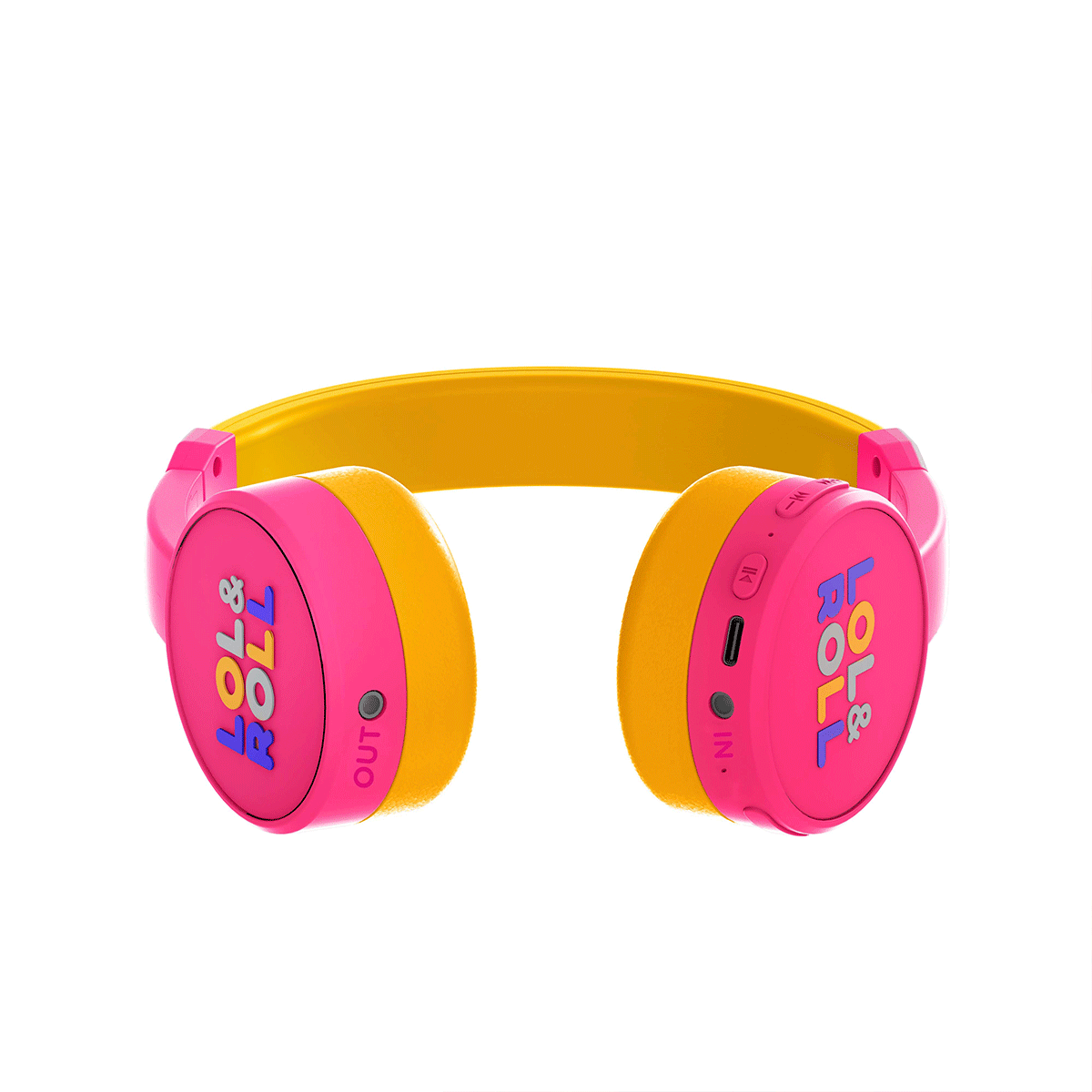 Auriculares ENERGY SISTEM Headphones LOL Y ROLL POP KIDS Bluetooth Rosa