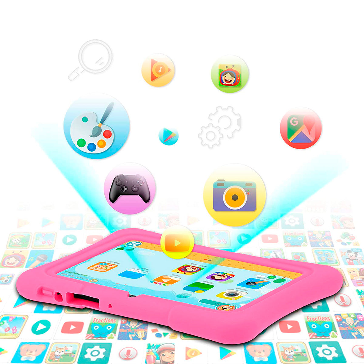 Tablet PRITOM K7 Kids 7″ 1GB 16GB Android 10 Bluetooth Rosa